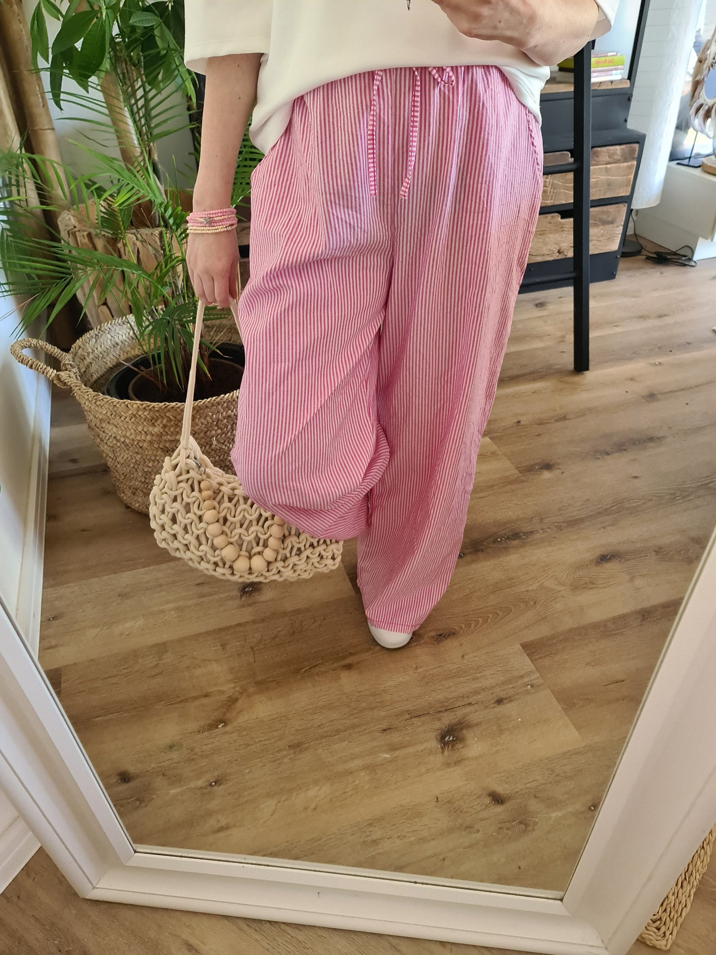 Hose rosa Streifen