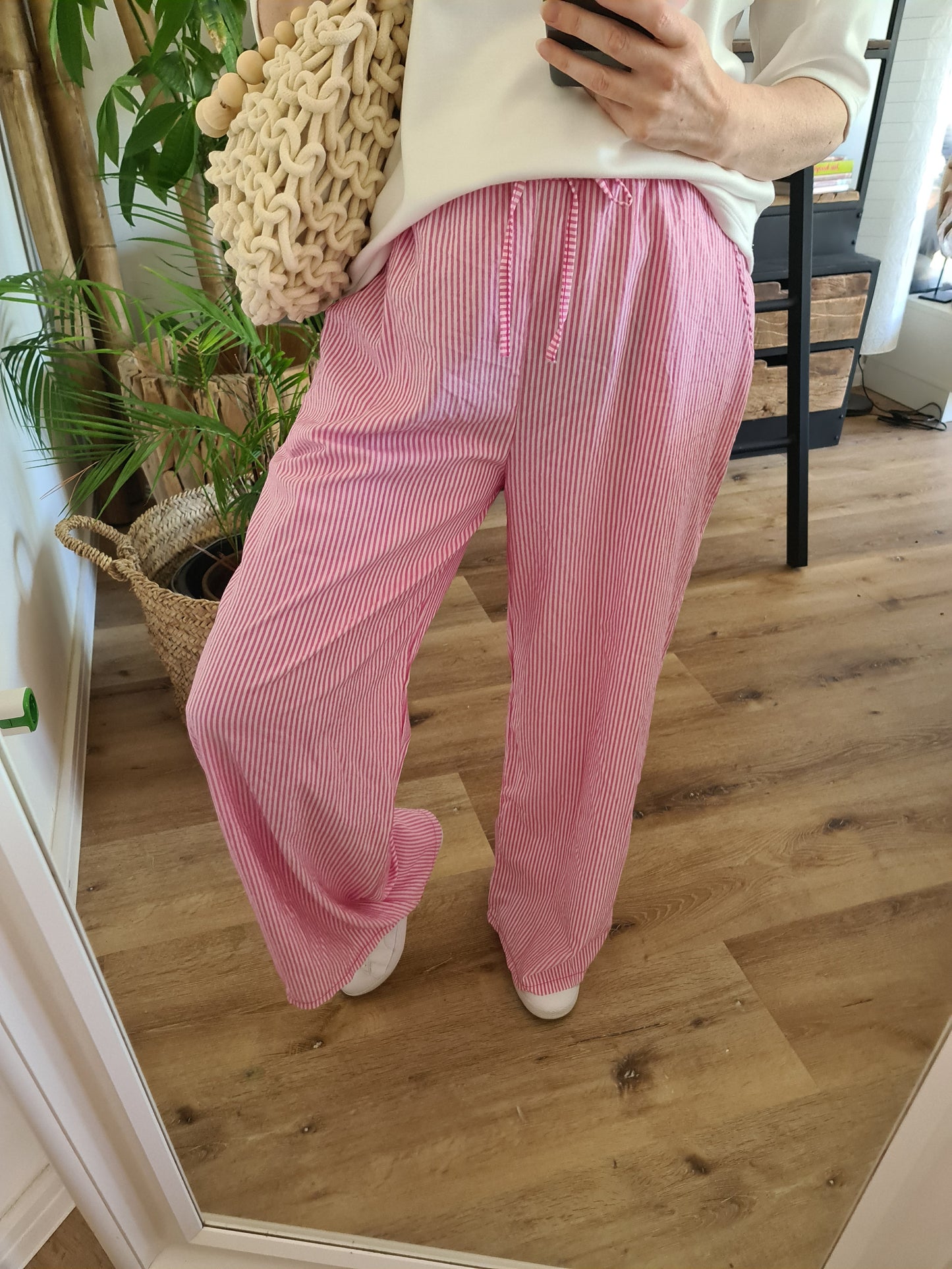 Hose rosa Streifen