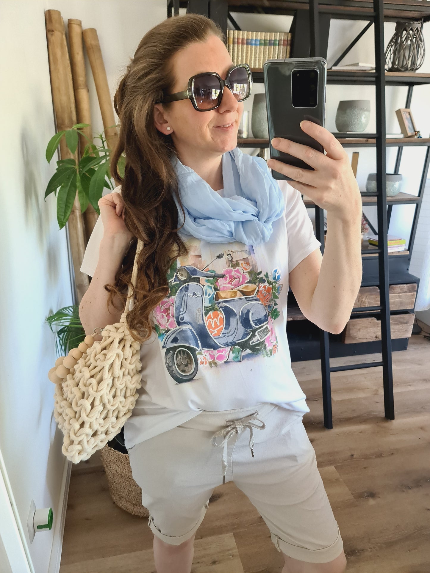 T-Shirt Roller blau