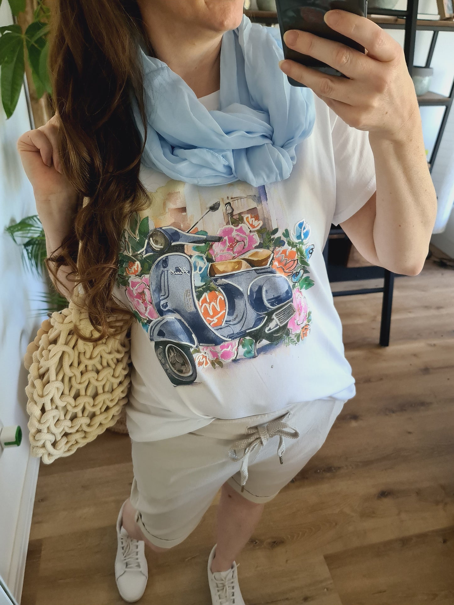 T-Shirt Roller blau