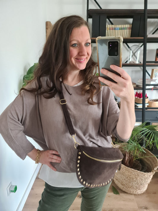 Feinstrick Pulli Susanne hell braun