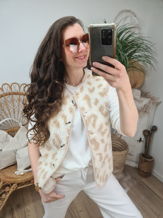 Weste beige