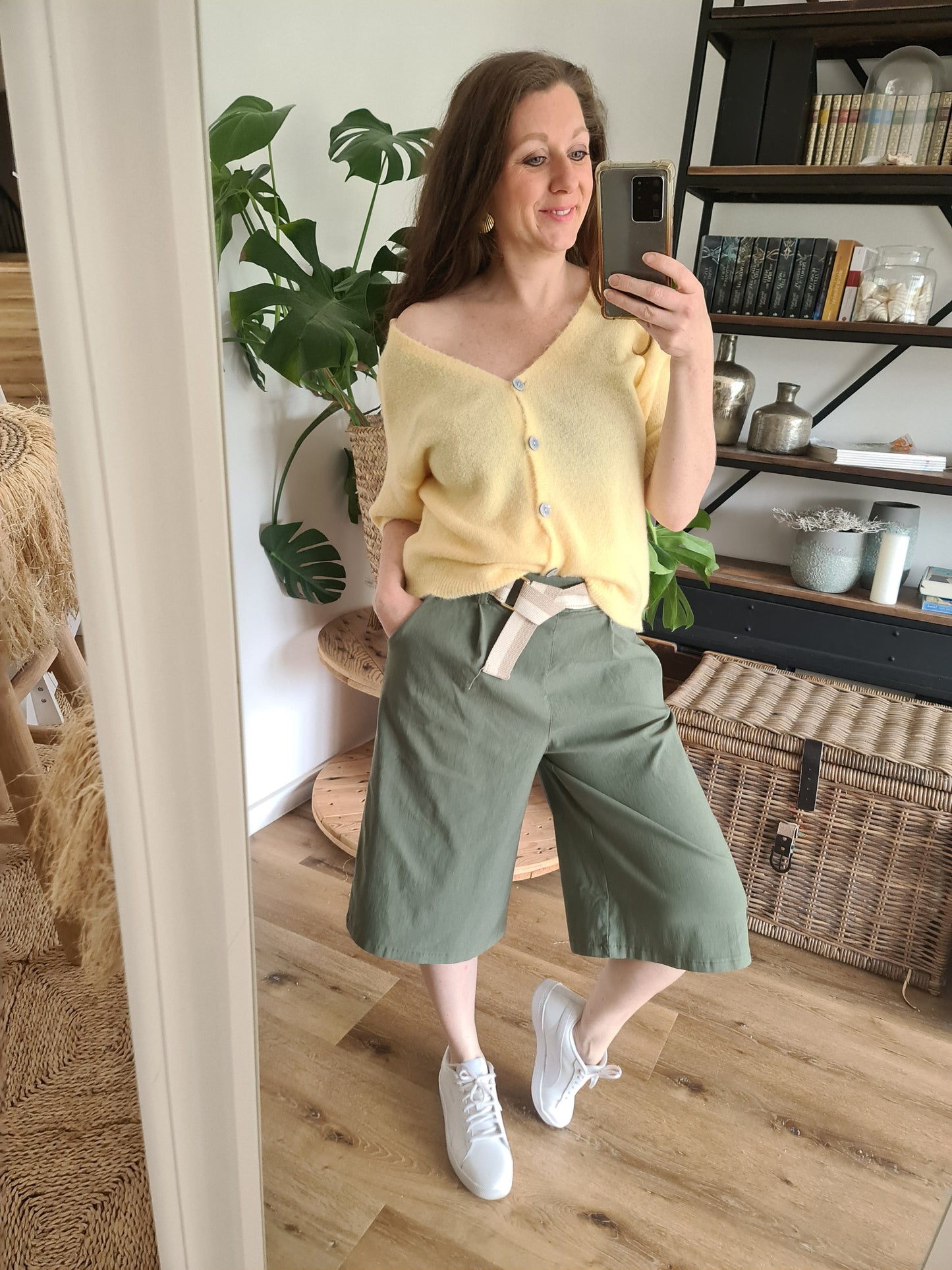 Cardigan soft gelb