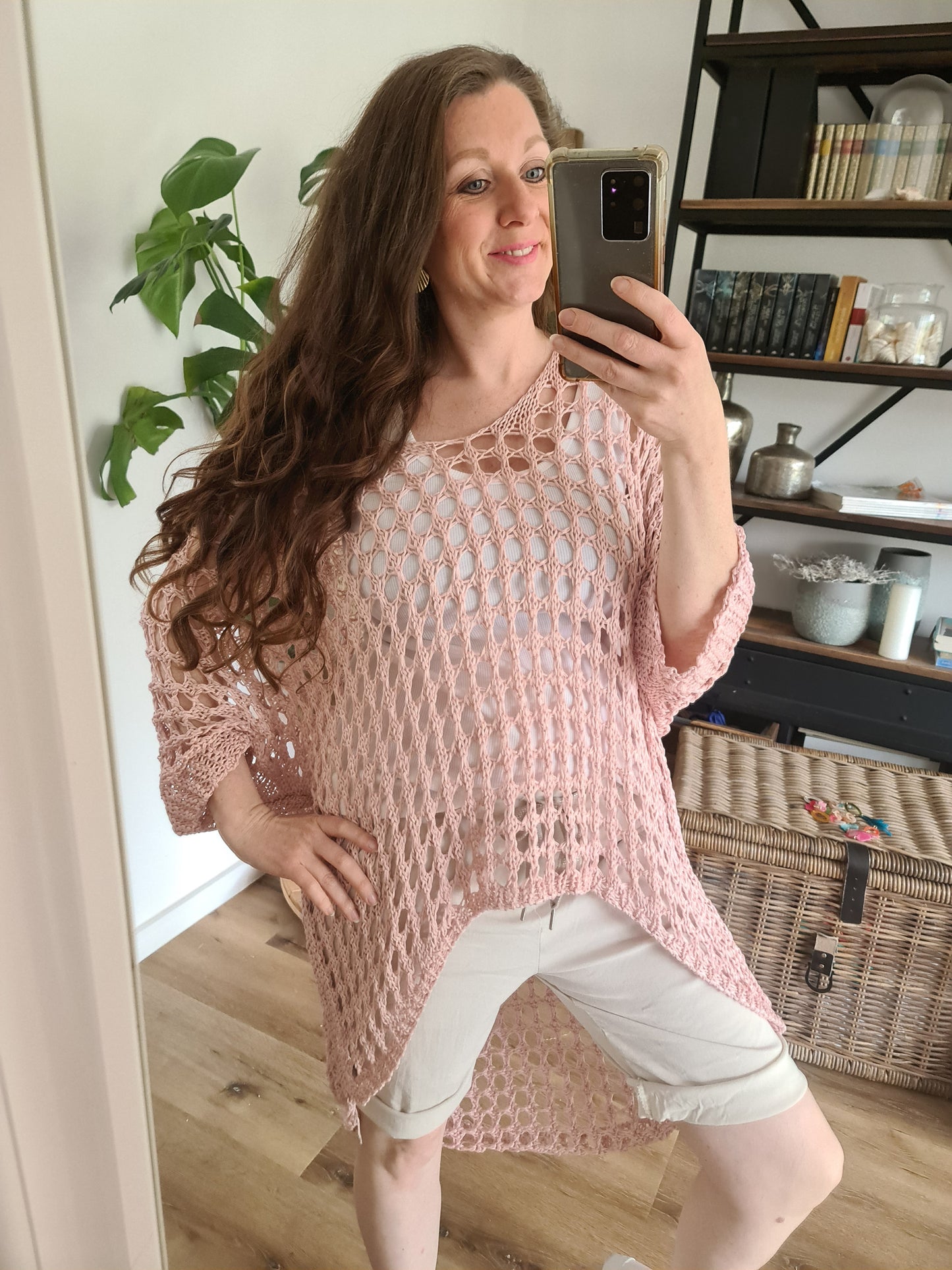 Netzpulli rosa
