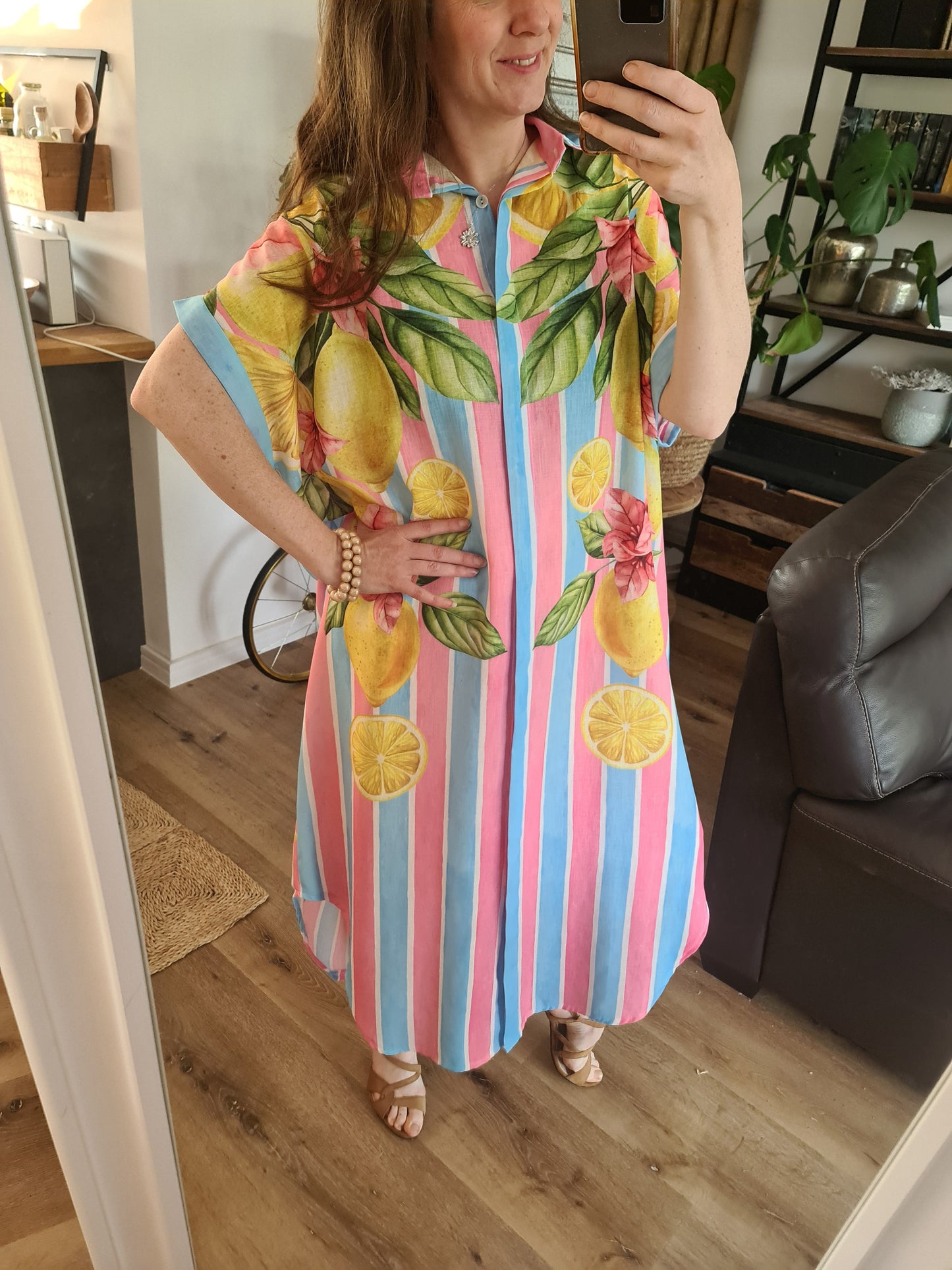 Blusenkleid pink Zitrone