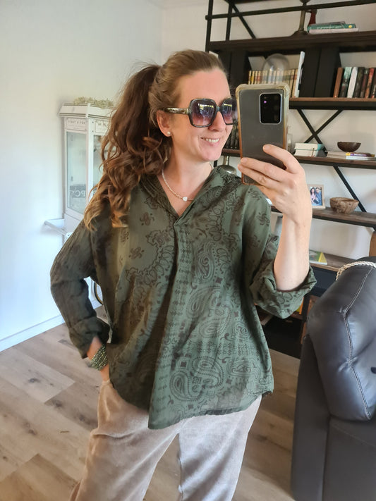 Bluse khaki