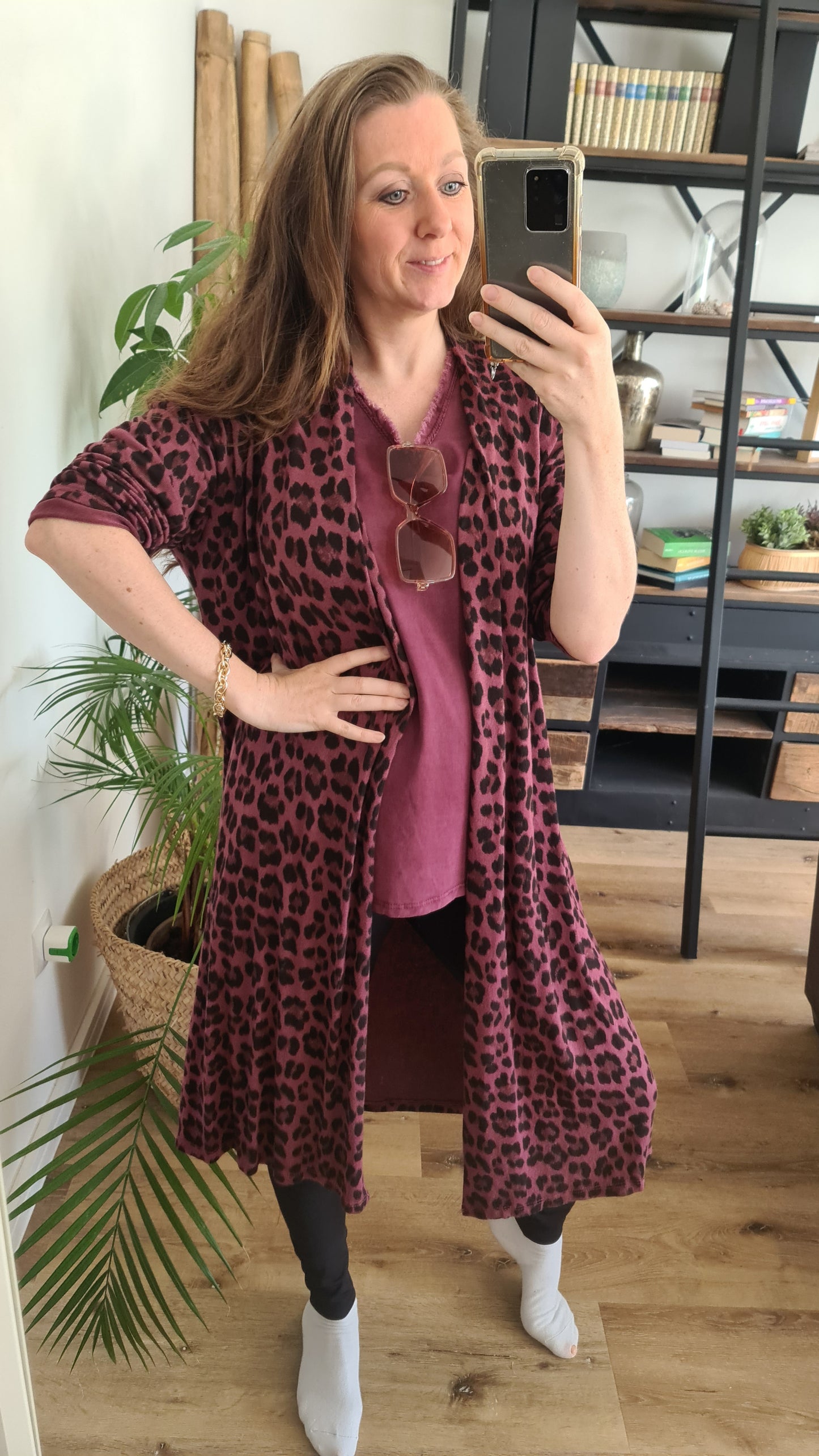 Feinstrick Leo Bordeaux