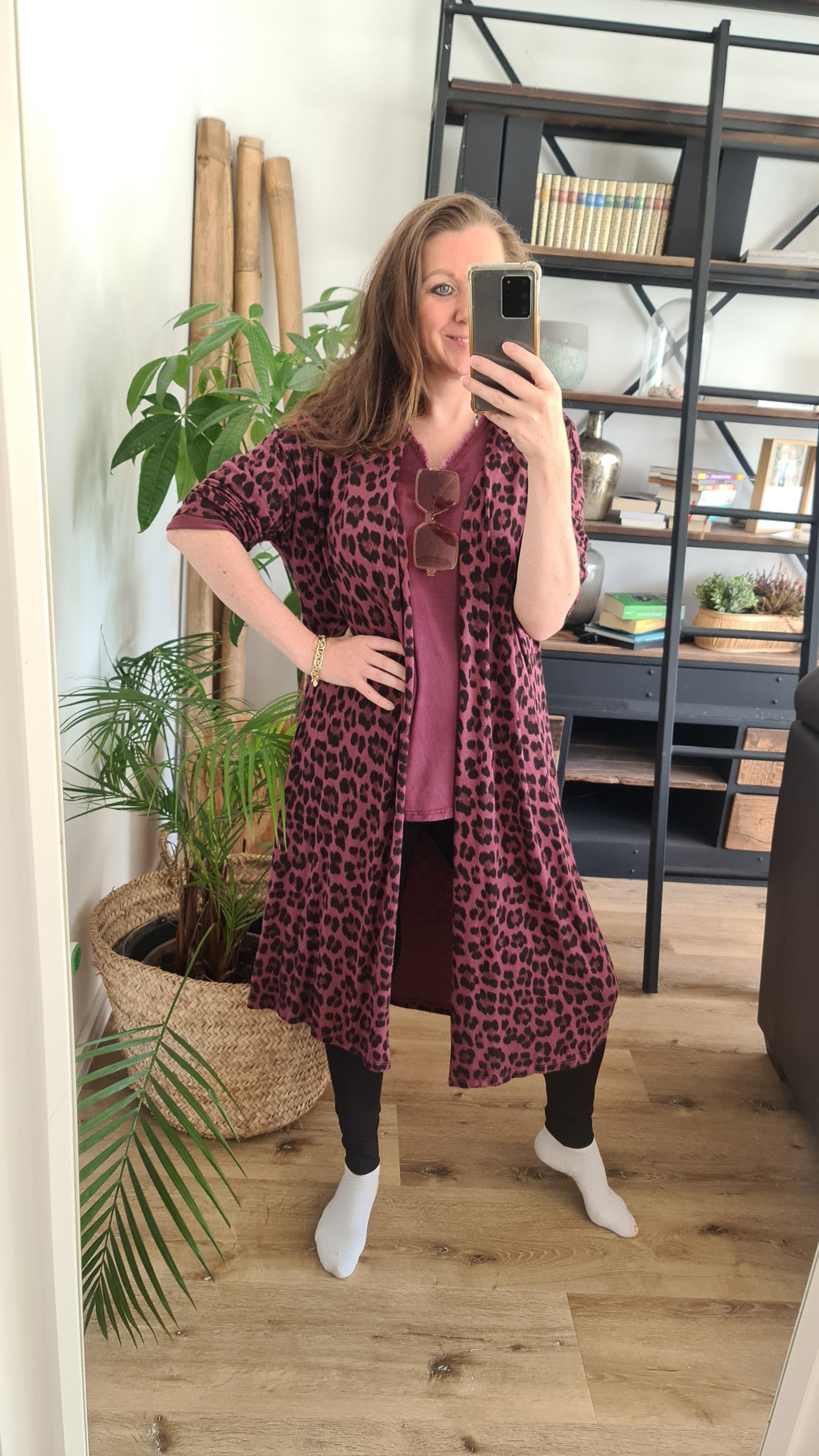 Feinstrick Leo Bordeaux