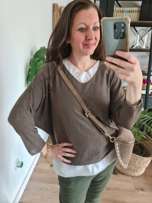 Feinstrich Susanne schokobraun