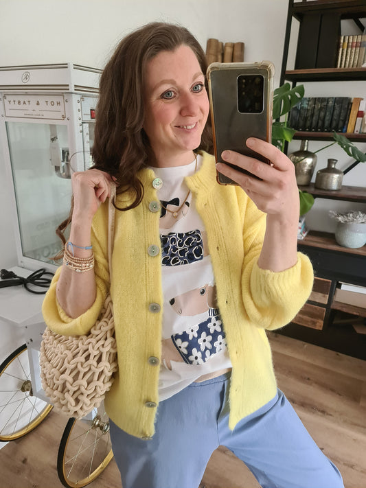 Cardigan gelb