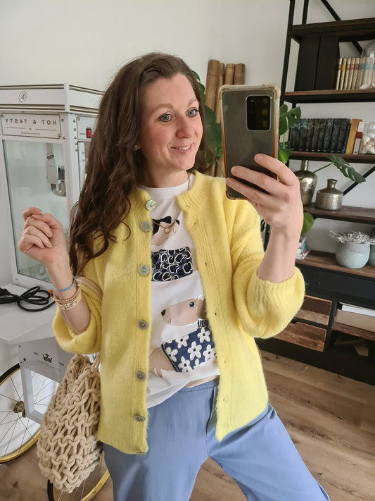 Cardigan gelb