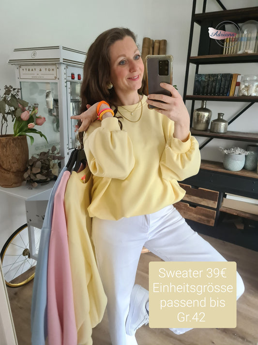 Sweater hell gelb
