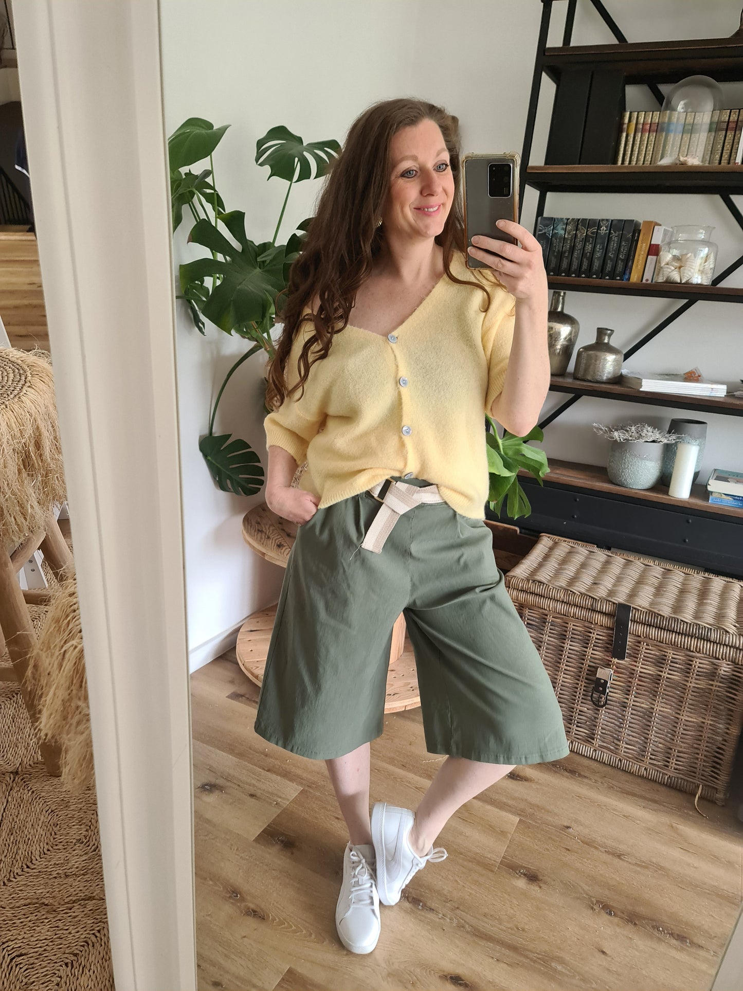 Cardigan soft gelb