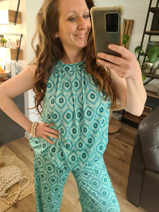Bluse Türkis