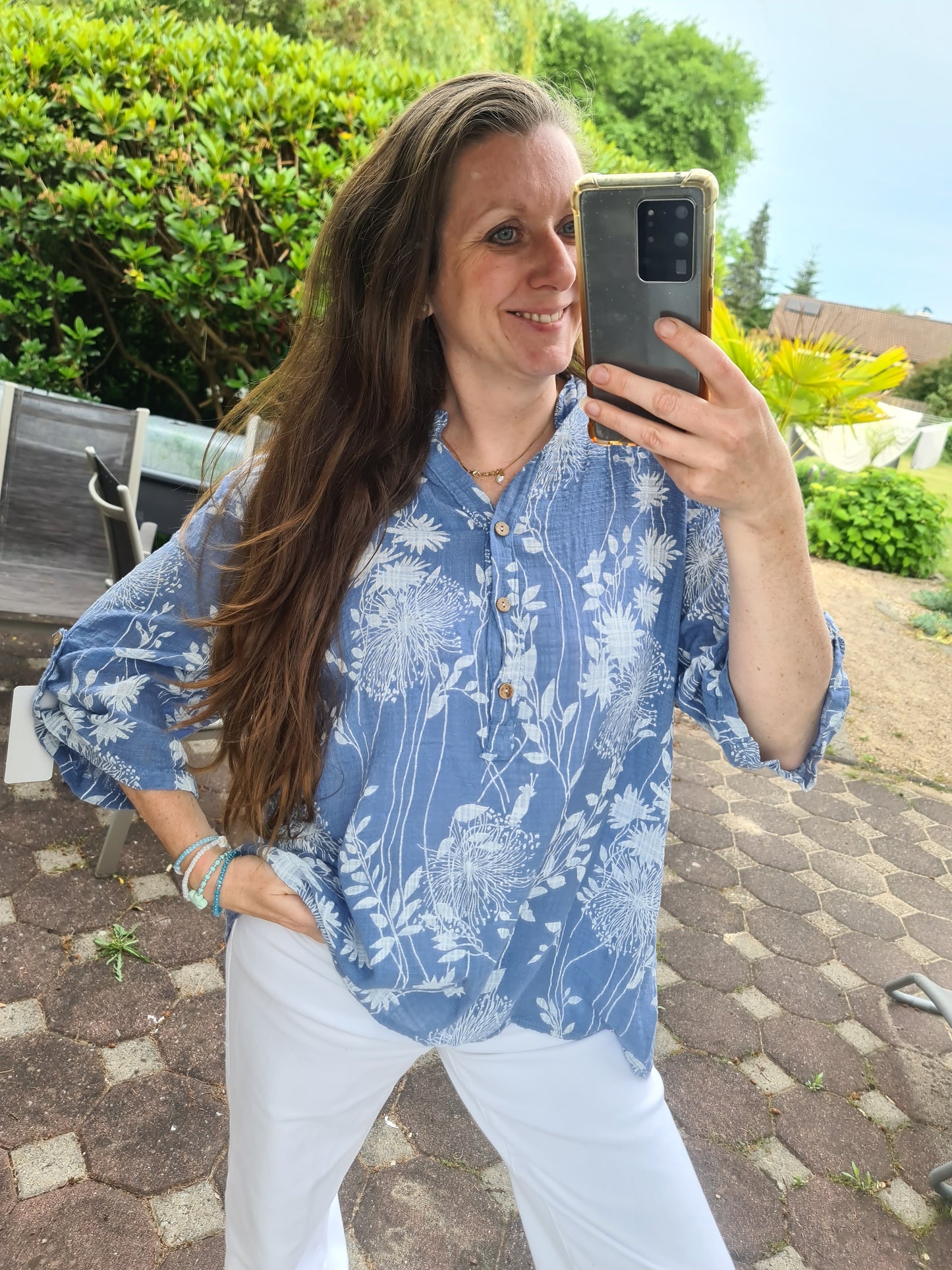 Bluse blau