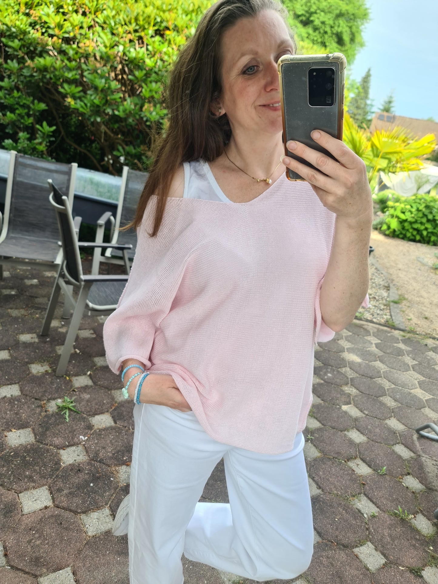 Feinstrick zart rosa