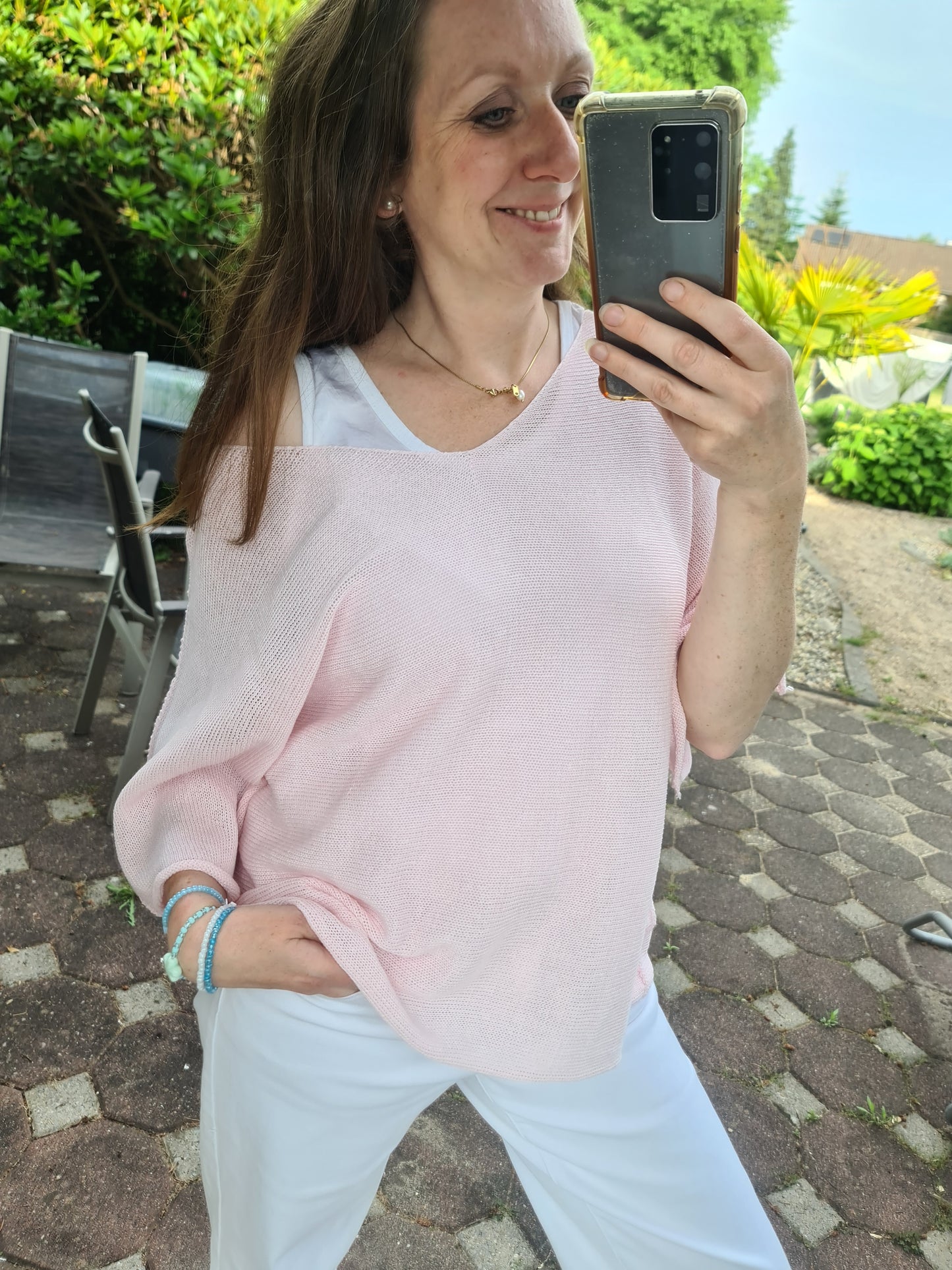Feinstrick zart rosa
