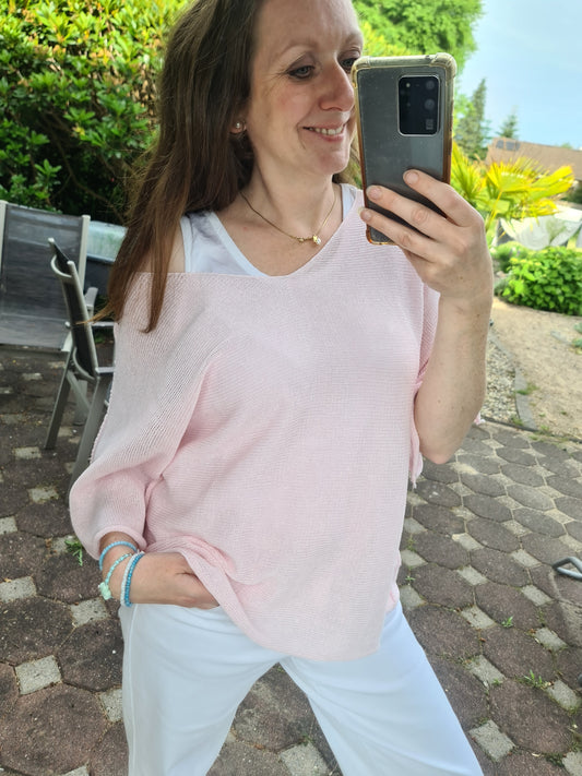 Feinstrick zart rosa