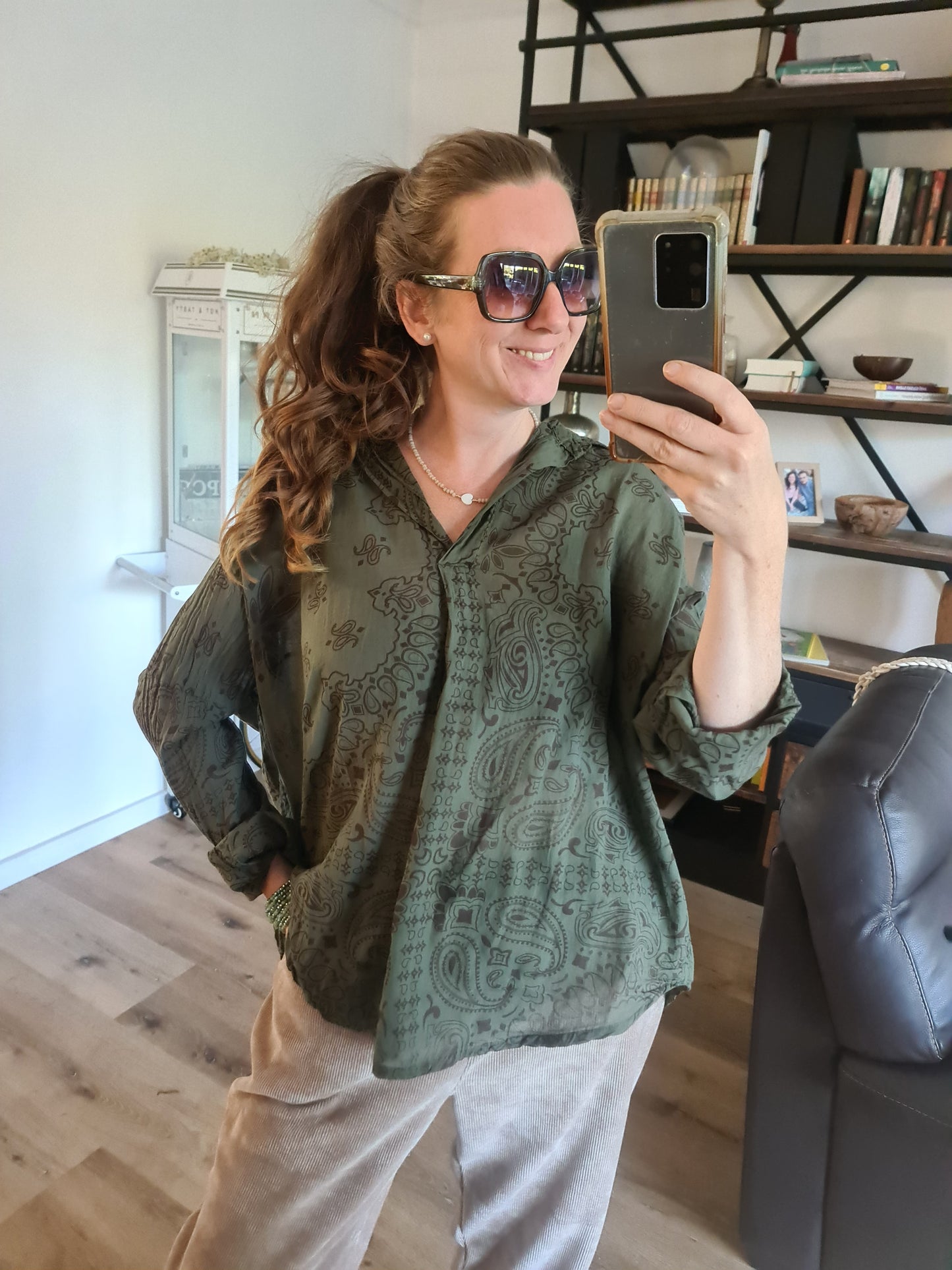 Bluse khaki