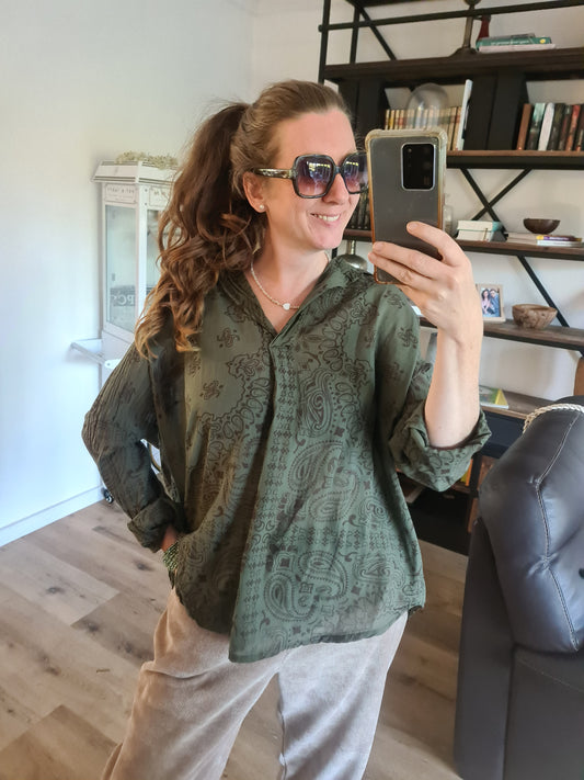 Bluse khaki