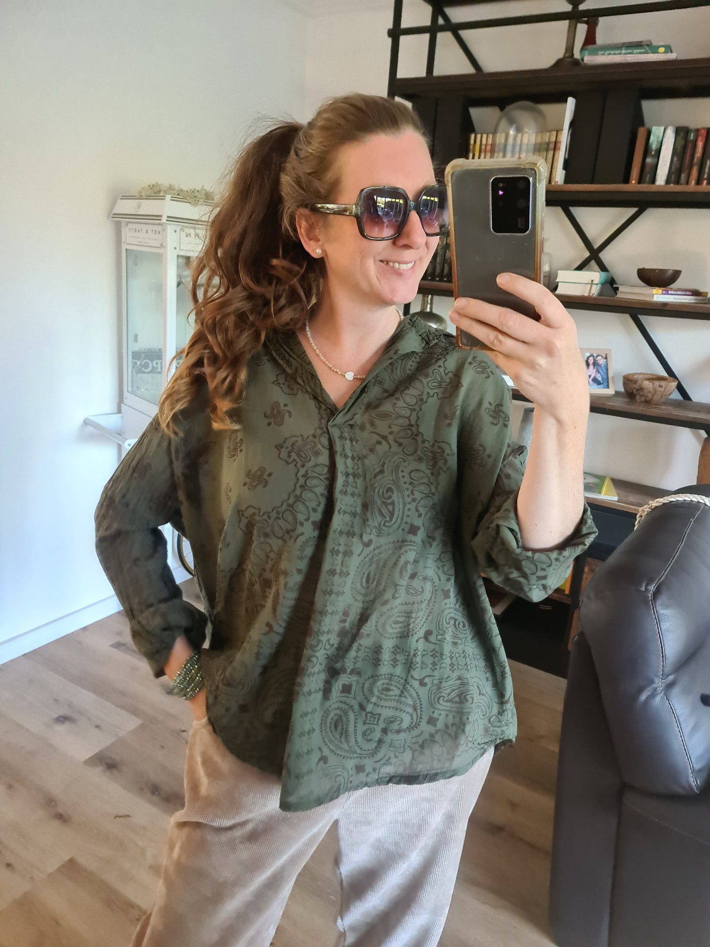 Bluse khaki