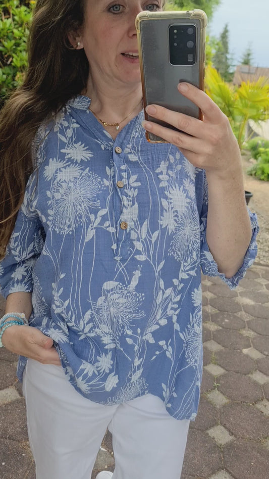 Bluse blau